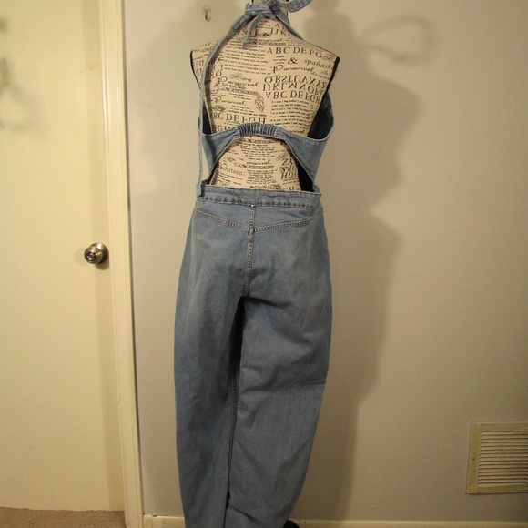 Zara Light Blue Denim Jumpsuit - Picture 8 of 10